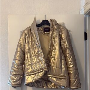 Imoga Gold Quilted Puffer Jacket